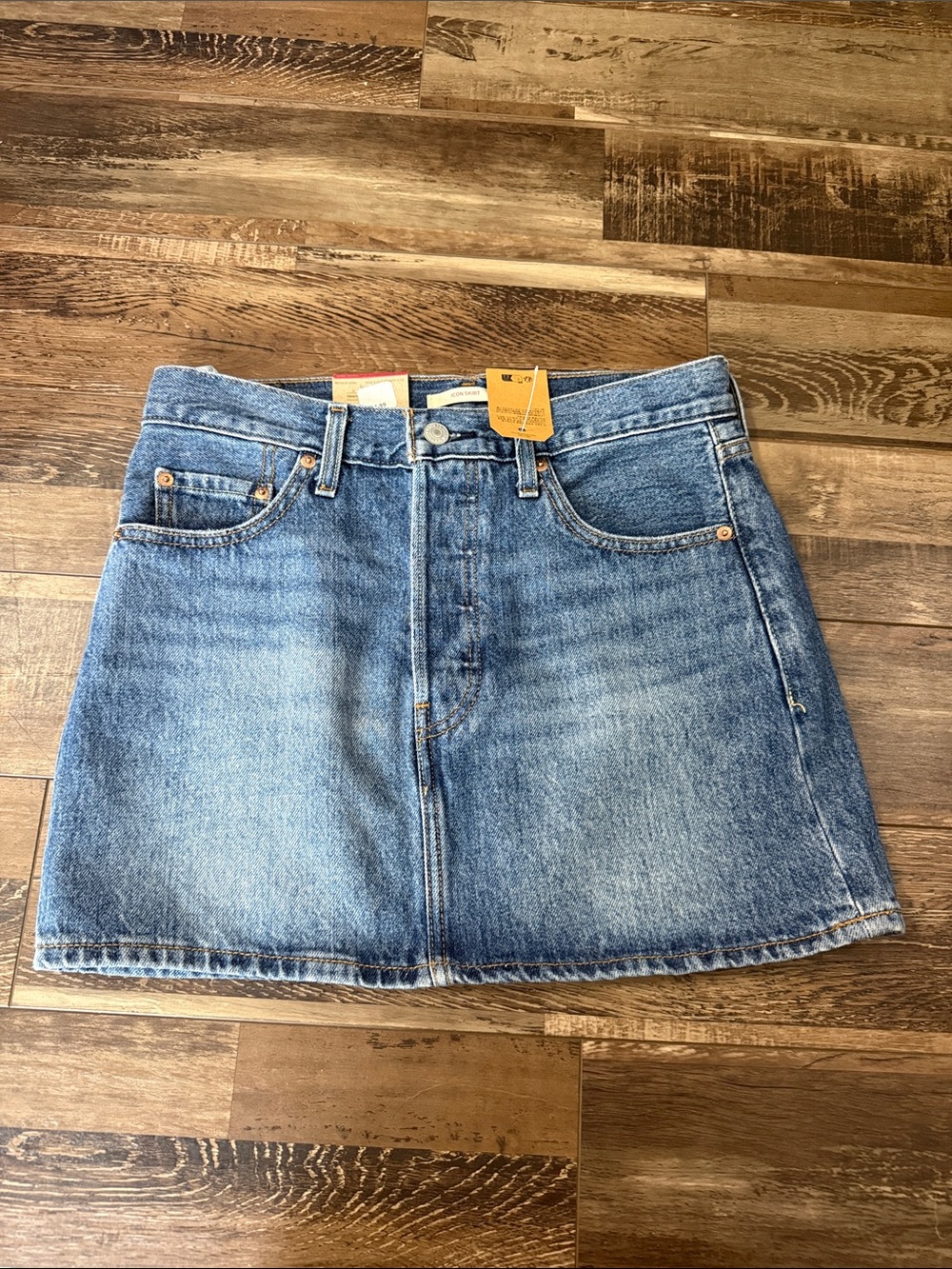 Levi's Light Blue Denim Mini Skirt size 26